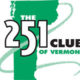 A green and white logo for the 2 5 1 club of vermont.