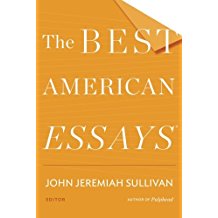 A book cover with the title of the best american essays.