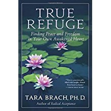 A book cover with water lilies and the words " true refuge "