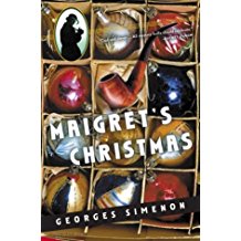 A book cover with many different types of christmas ornaments.