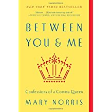 A book cover with the title of between you and me.