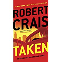 A book cover with the title of taken.