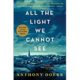 A book cover with the title of all the light we cannot see.