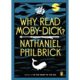 A book cover with the title of " why read moby dick ?"