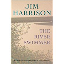 A book cover with the title of the river swimmer.