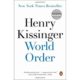 A book cover with the title of henry kissinger world order.