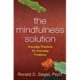 A book cover with the title of the mindfulness solution.