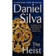 A book cover with the title of " the heist ".