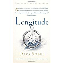 A book cover with a clock and the words " longitude ".