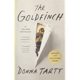 A book cover with the title of the goldfinch.