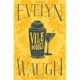 A yellow cover of the book vile houses by evelyn waugh.