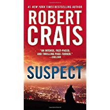 A book cover with the title of suspect.