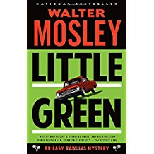 A book cover with the title of little green.