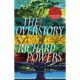 A book cover with trees and the words " the overstory richard powers."