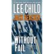 A book cover with the title of " without fail ".