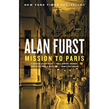 A book cover with the title of alan furst 's mission to paris.