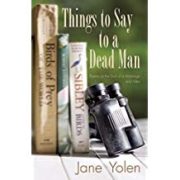 yolen A book cover with books and bottles on it