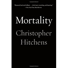 A book cover with the title of mortality.