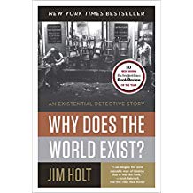 A book cover with the title " why does the world exist ?"