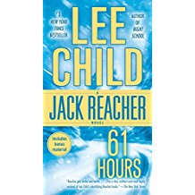 A book cover with the title of jack reacher 6 1 hours.