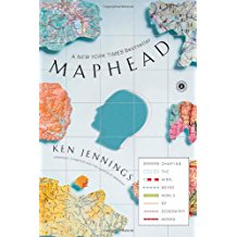 A book cover with different colored maps on it.