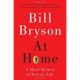 A book cover with the title of bill bryson at home.