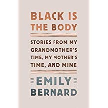 A book cover with the title of black is the body.