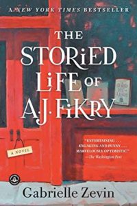 A book cover with the title of the storied life of aj fikry.