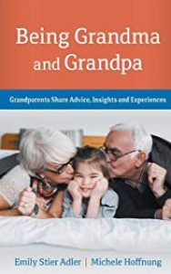 A book cover with an older couple and young girl.