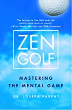 A book cover with the title of zen golf.