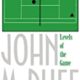 A book cover with a tennis court and the words " john m. Duff ," " leach of the game."