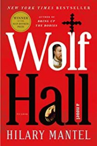 A book cover with the title of wolf hall.