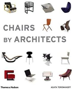 A book cover with many different chairs in it