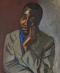 A painting of a man in a suit and tie