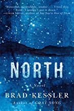 A blue book cover with the word north written in white.