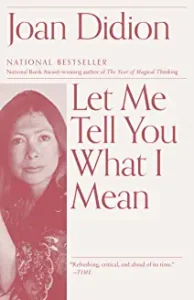 A book cover with an asian woman in front of the words " let me tell you what i mean ".