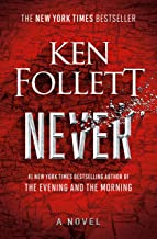 A book cover with the title of never.