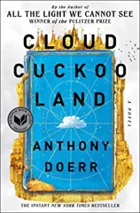 A book cover with a picture of a cloud in the sky.