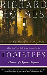 A book cover with the title of footsteps.