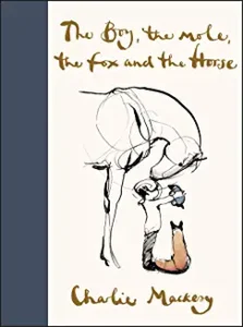 A book cover with an animal and the words " the fox and the horse ".