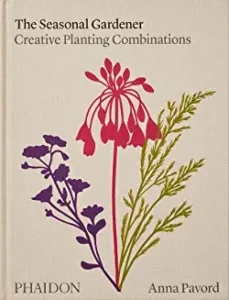 A book cover with flowers and plants on it.