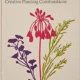 A book cover with flowers and plants on it.