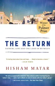 A book cover with the title of the return.