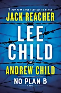 A book cover with barbed wire and the title of jack reacher.