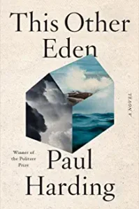 A book cover with an image of water and clouds.