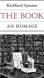 A book cover with an image of books and the words " the book."