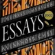 A book cover with the word essays written in it.