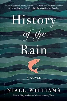 A book cover with waves and the title of it.