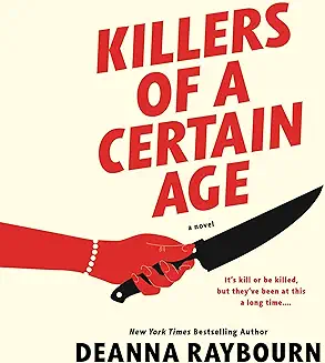 A book cover with a red hand holding a knife.