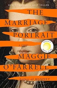 A book cover with orange stripes on it.